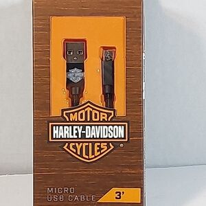 Harley Davidson 3' Micro  USB Cable Brand New